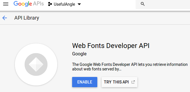 google fonts using php